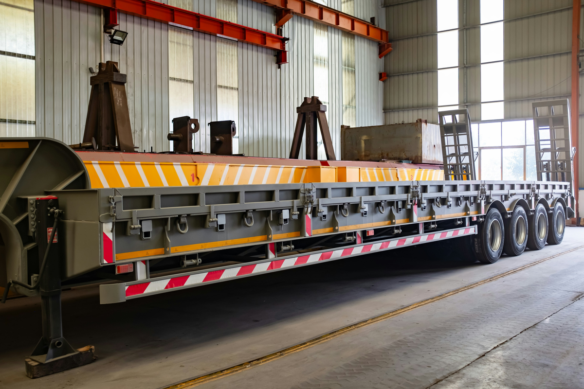 Flatbed trailer transport